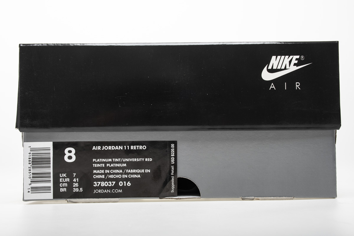 Air Jordan 11 “Platinum Tint” 378037-016