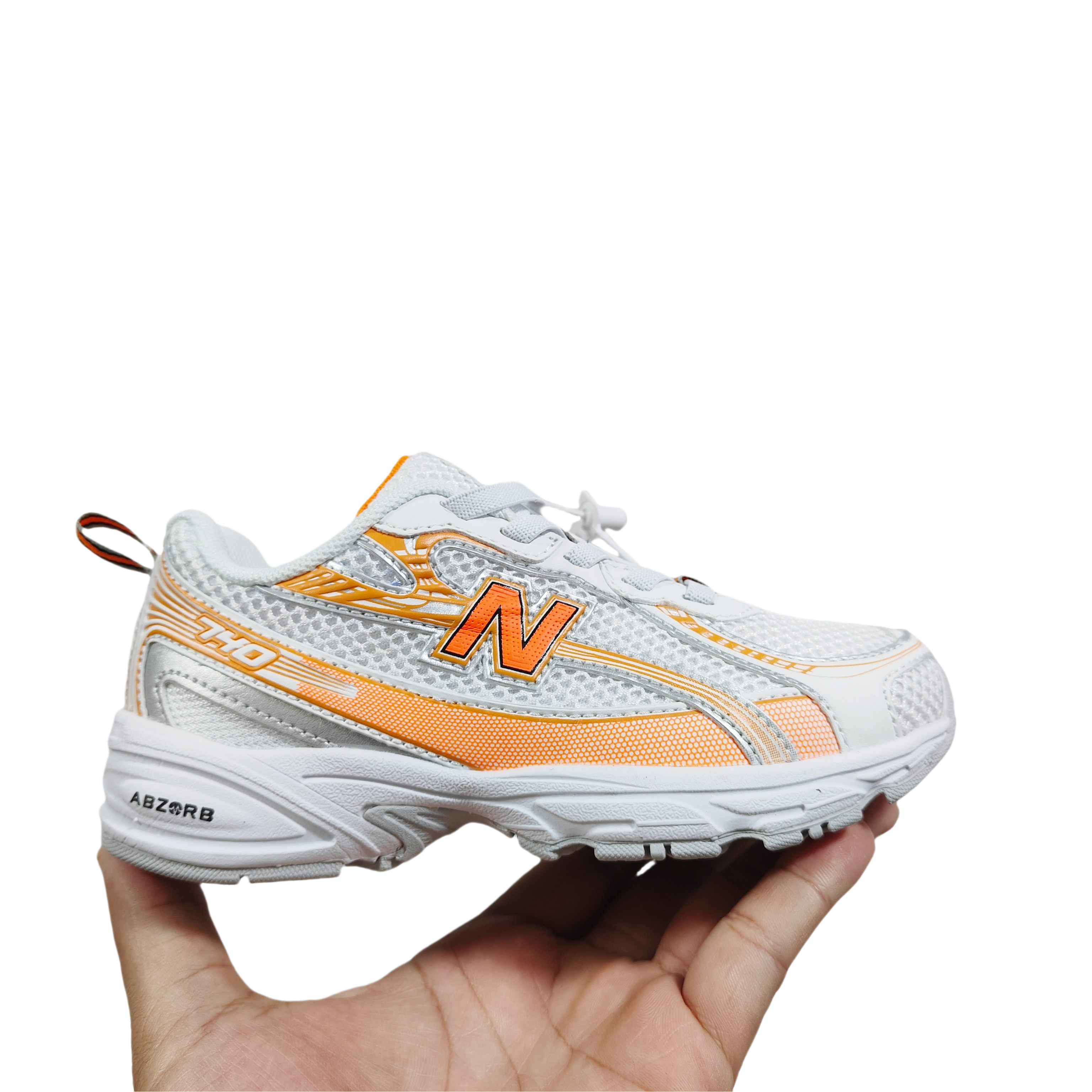 New Balance 740 Kids Sneaker White Orange