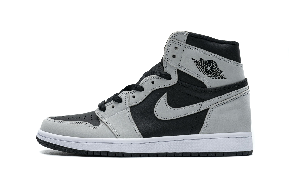 H12 Air Jordan 1 Shadow 2.0 Black Light Smoke Grey 555088-035