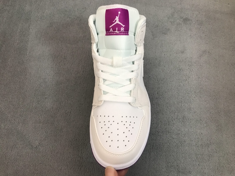 Air Jordan 1 Low Grey Fog Deadly Pink 555112-iD
