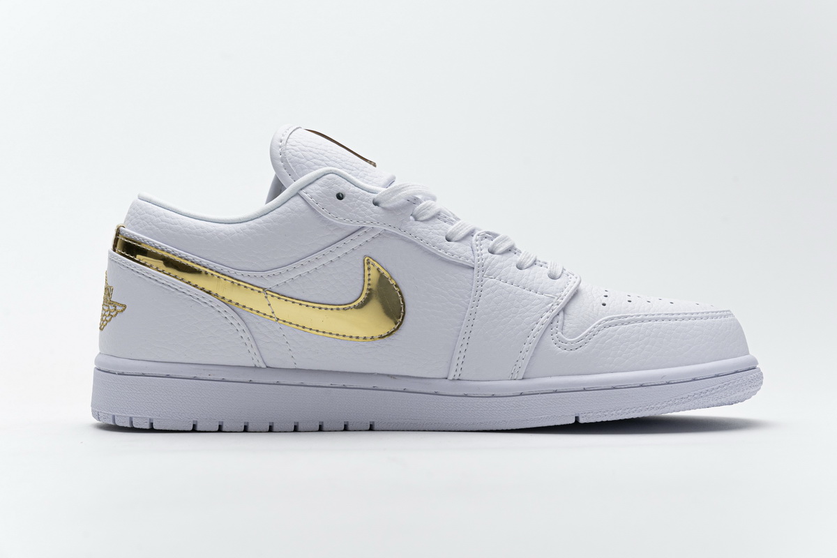 Air Jordan 1 Low White Metallic Gold  CZ4776-100