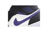 Jordan 1 Mid White Black Purple 554724-095