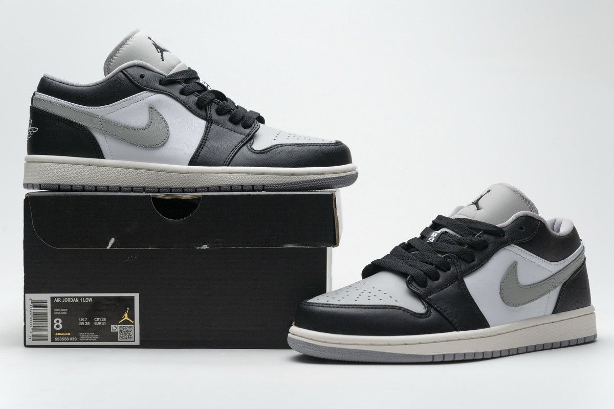 Air Jordan 1 Low Light Smoke Grey   553558-039