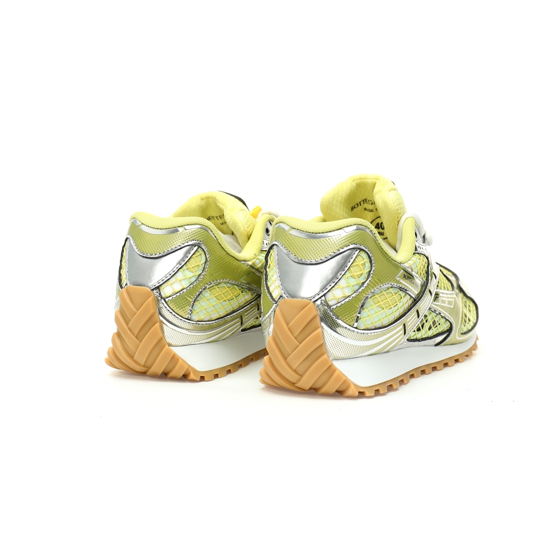 Bottega Veneta Orbit Lace-up Low Sneakers Jelly Yellow 741357v2x407421