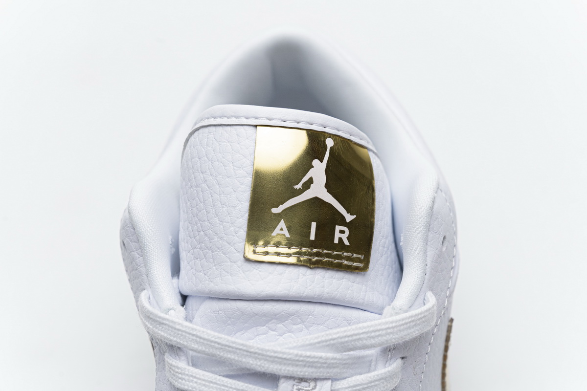 Air Jordan 1 Low White Metallic Gold  CZ4776-100