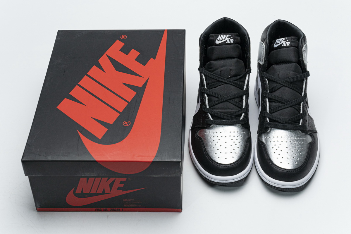 PK GOD   Air Jordan 1 High Silver Toe CD0461-001