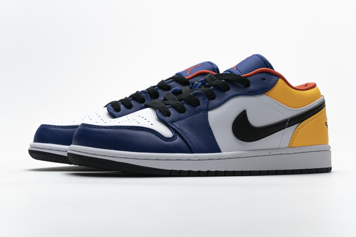 Air Jordan 1 Low Blue Yellow Orange  553558-123