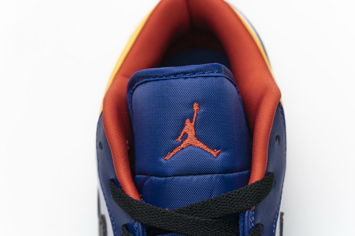 Air Jordan 1 Low Blue Yellow Orange  553558-123