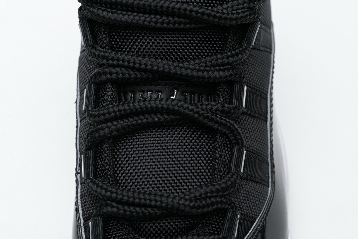 Air Jordan 11 25th Anniversary Black Silver Eyelets CT8012-011