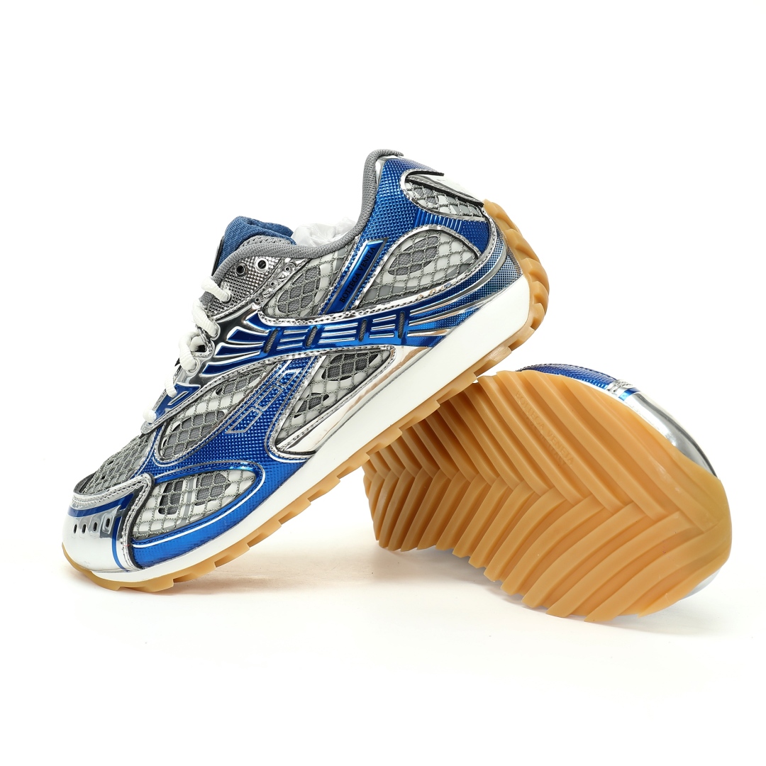 Bottega Veneta Orbit Lace-up Low Sneakers Blue 741357v2x401375