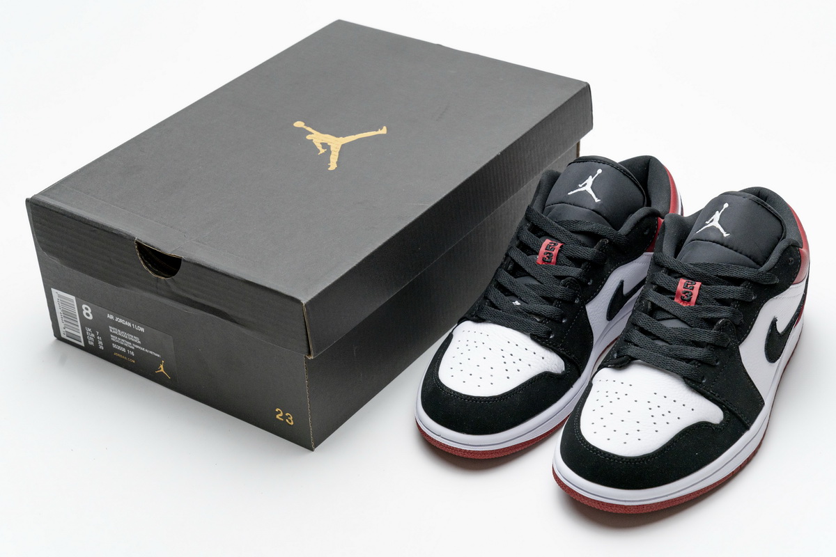 Air Jordan 1 Low Black Toe  553558-116