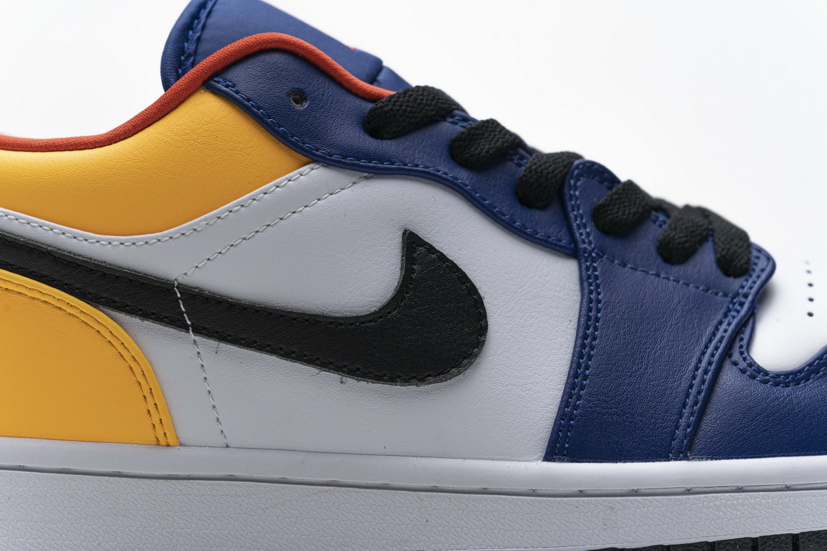 Air Jordan 1 Low Blue Yellow Orange  553558-123