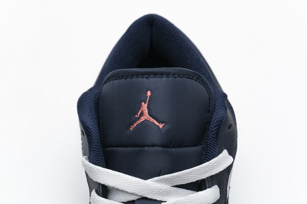 Air Jordan 1 Low Obsidian Ember Glow  553558-481