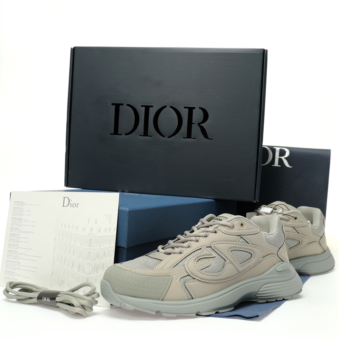 Dior x Stone Island B30 Sneaker Light Gray 3SN279ZMB H969