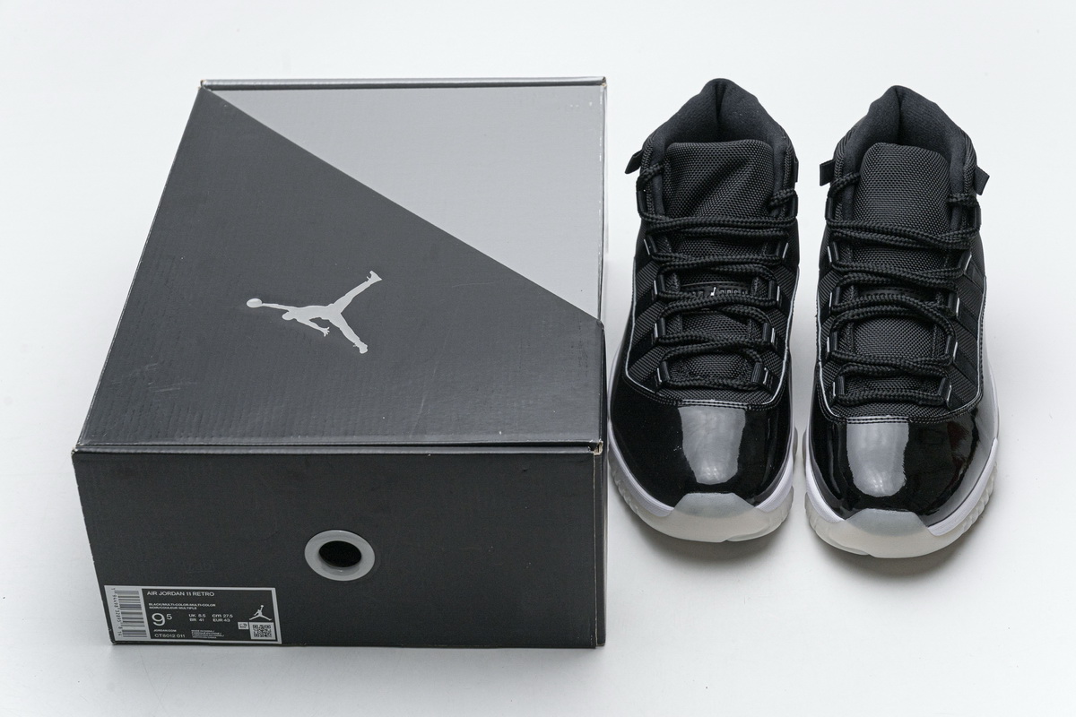 Air Jordan 11 25th Anniversary Black Silver Eyelets CT8012-011