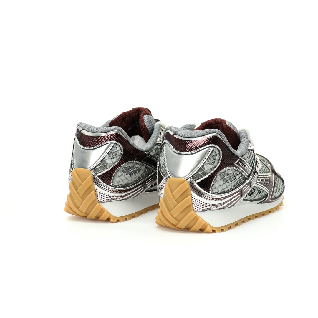 Bottega Veneta Orbit Lace-up Low Sneakers Merlot Red 755915v2x402244