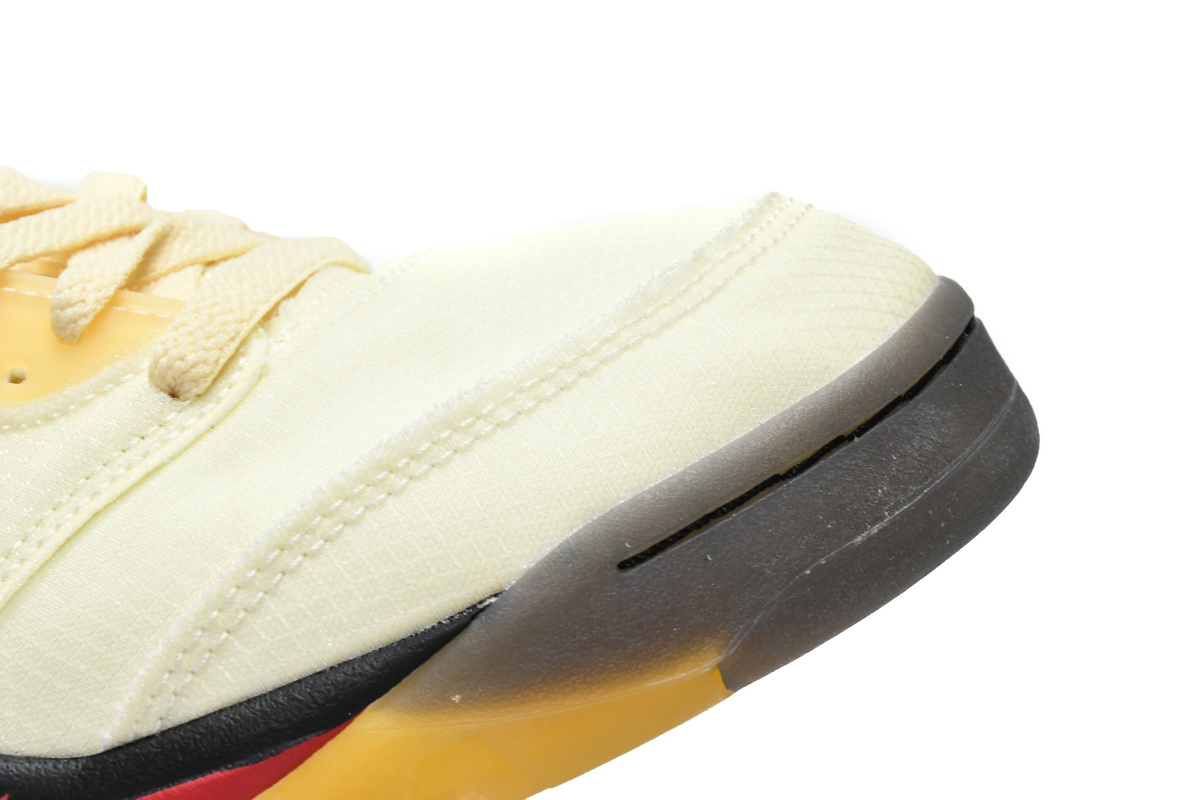 OFF White x Air Jordan 5 Retro SP Sail  DH8565-100