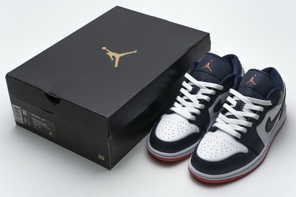 Air Jordan 1 Low Obsidian Ember Glow  553558-481