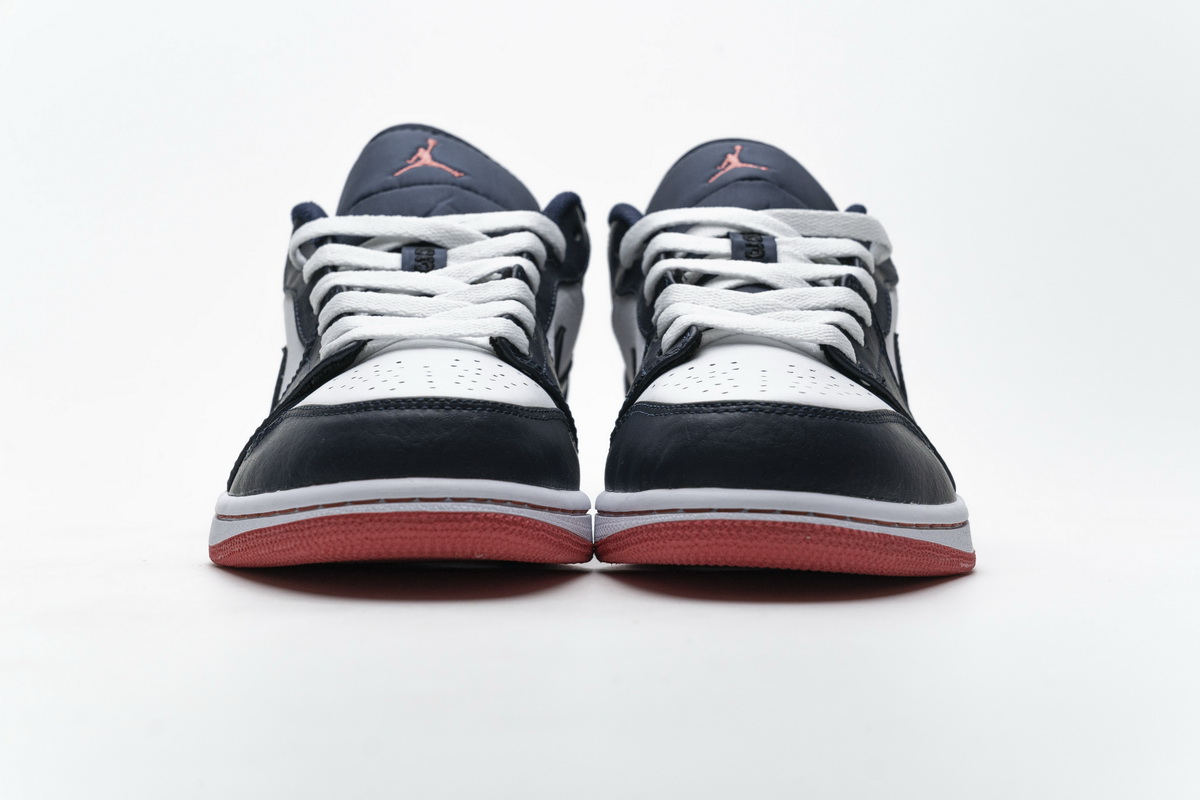 Air Jordan 1 Low Obsidian Ember Glow  553558-481