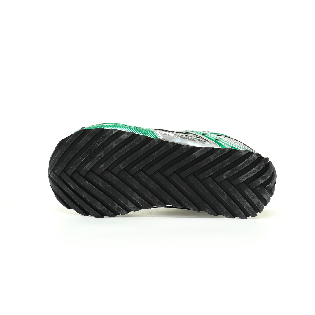 Bottega Veneta Orbit Lace-up Low Sneakers Green 741357v2x401428