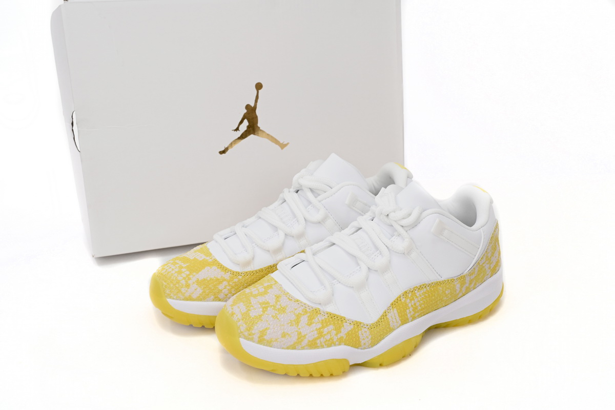 Air Jordan 11 Retro Low WMNS “Yellow Snakeskin  AH7860-107