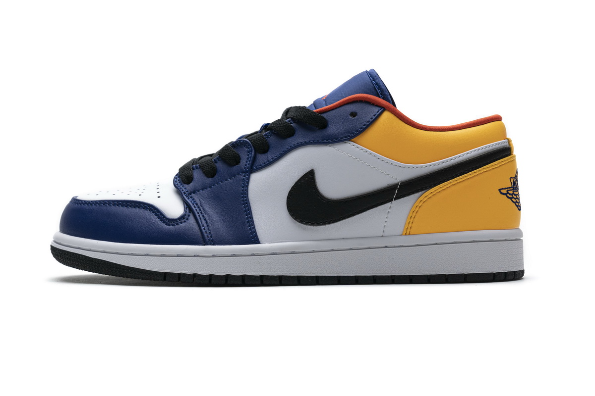 Air Jordan 1 Low Blue Yellow Orange  553558-123