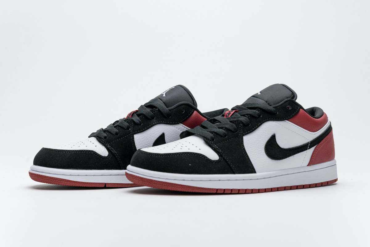 Air Jordan 1 Low Black Toe  553558-116