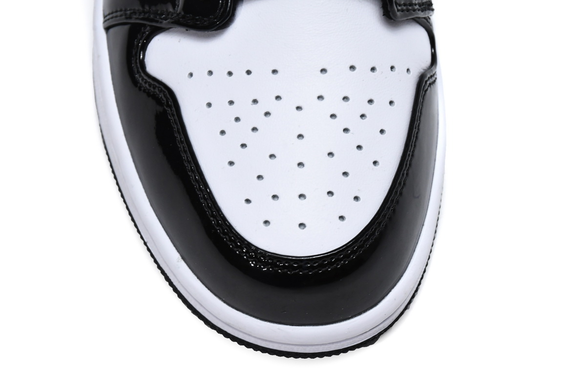 Air Jordan 1 Mid SE Black Gold Patent Leather 852542-007