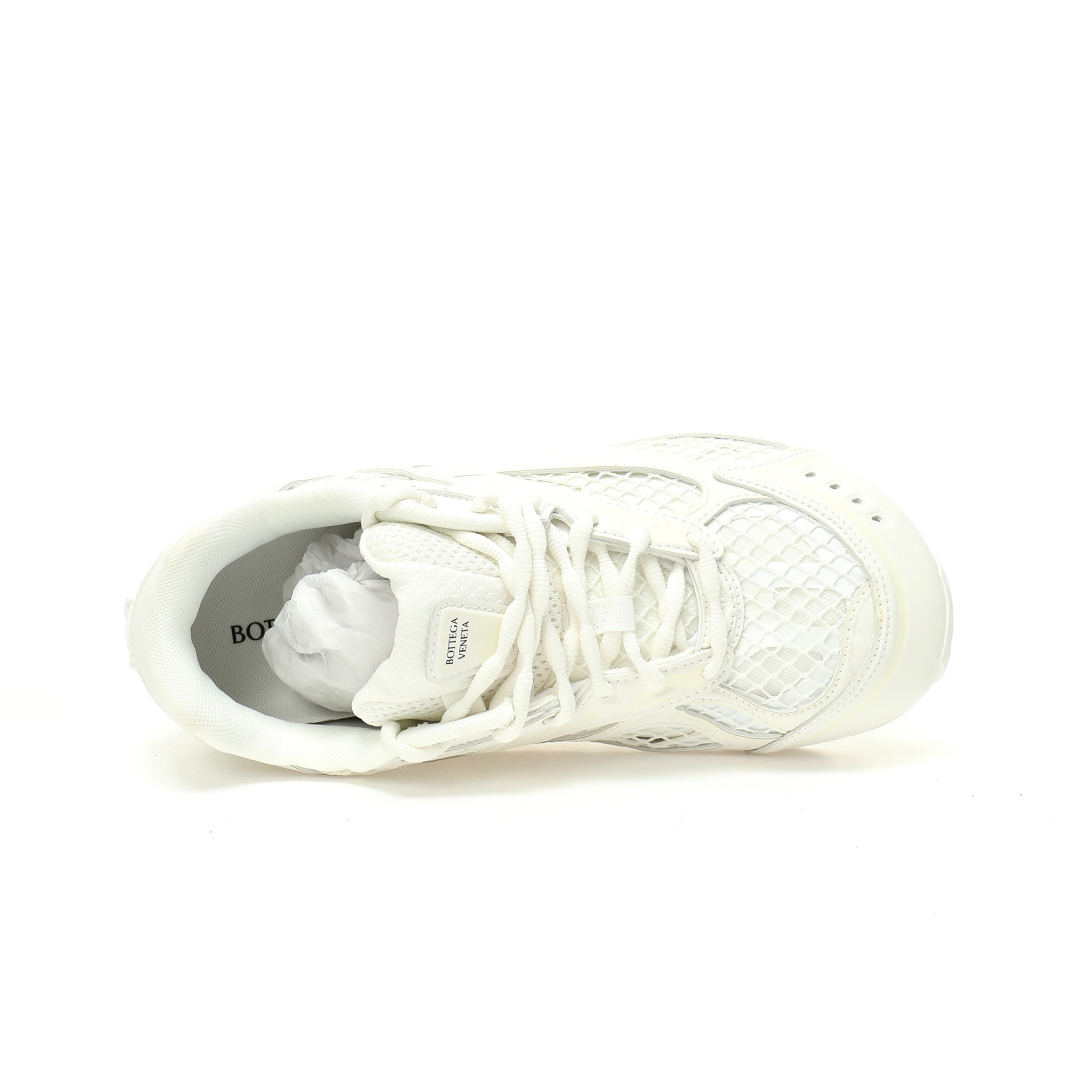 Bottega Veneta Orbit Lace-up Low Sneakers White 741357v2x409013