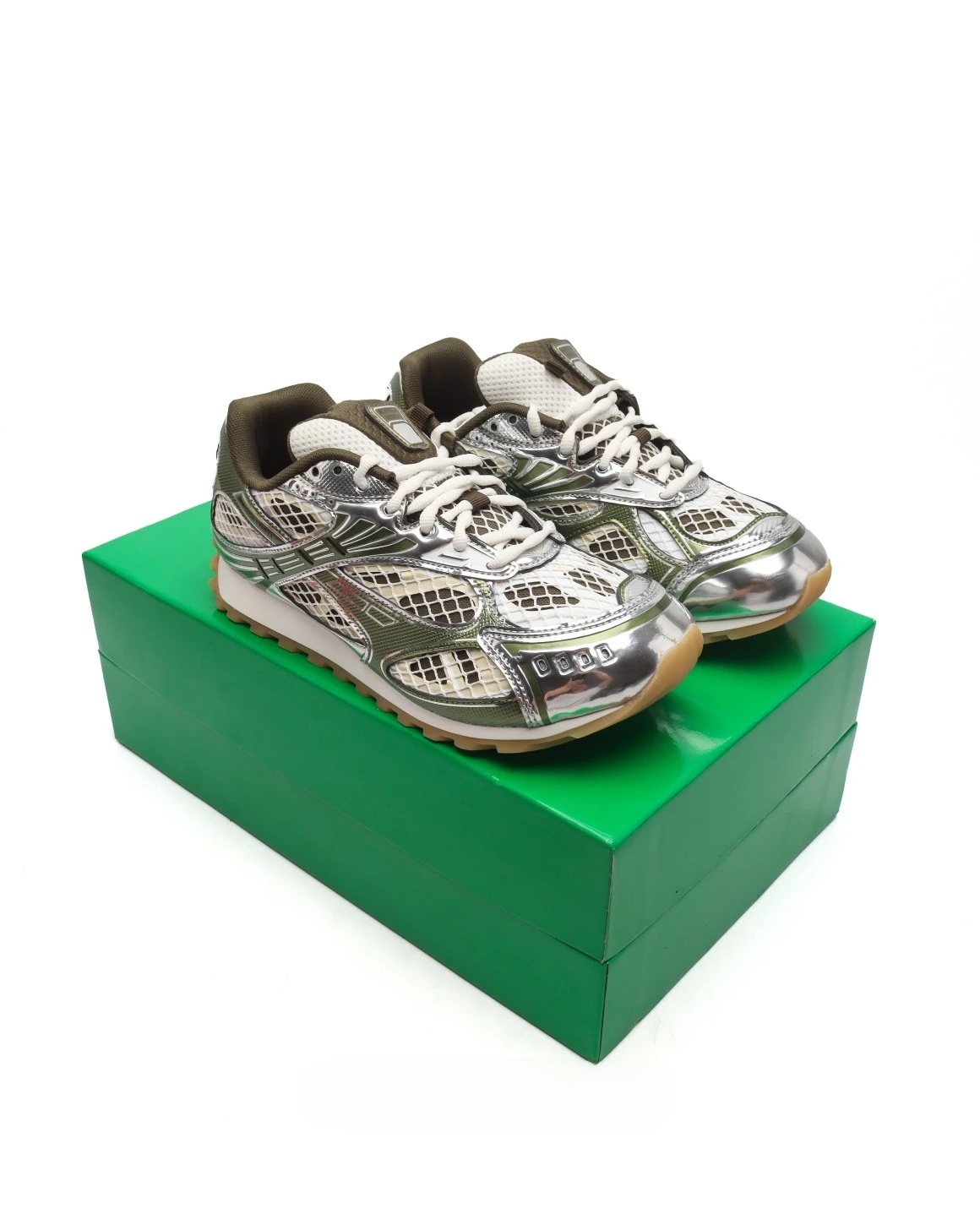 Bottega Veneta Orbit Lace-up Low Sneakers Mud 741357V2X402848