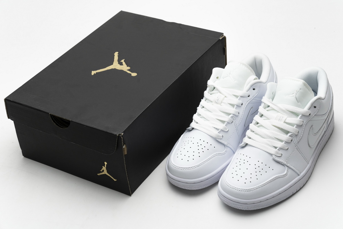 Air Jordan 1 Low White Pure Platnium 553558 111