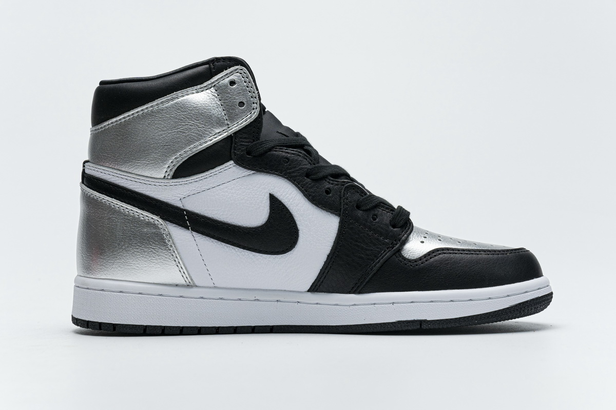 PK GOD   Air Jordan 1 High Silver Toe CD0461-001