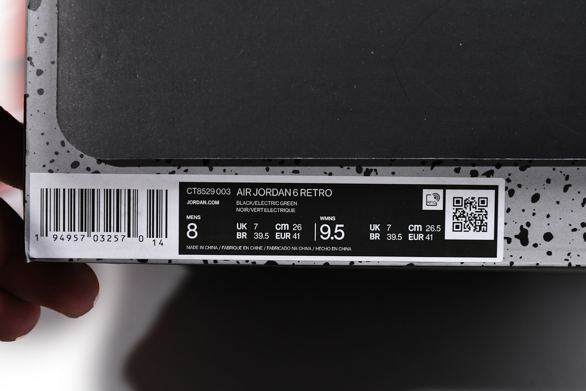 Air Jordan 6 Black Green CT8529-003