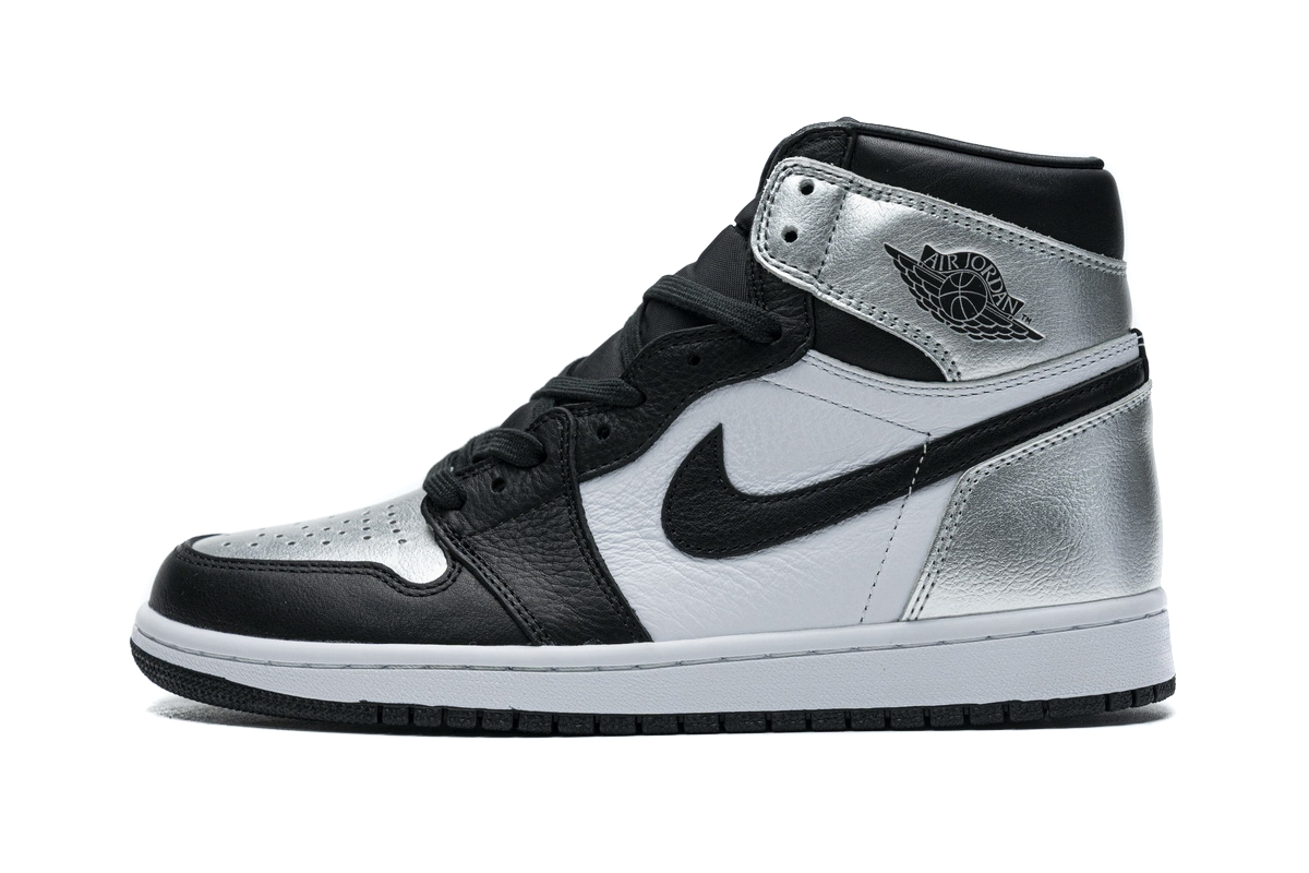 PK GOD   Air Jordan 1 High Silver Toe CD0461-001