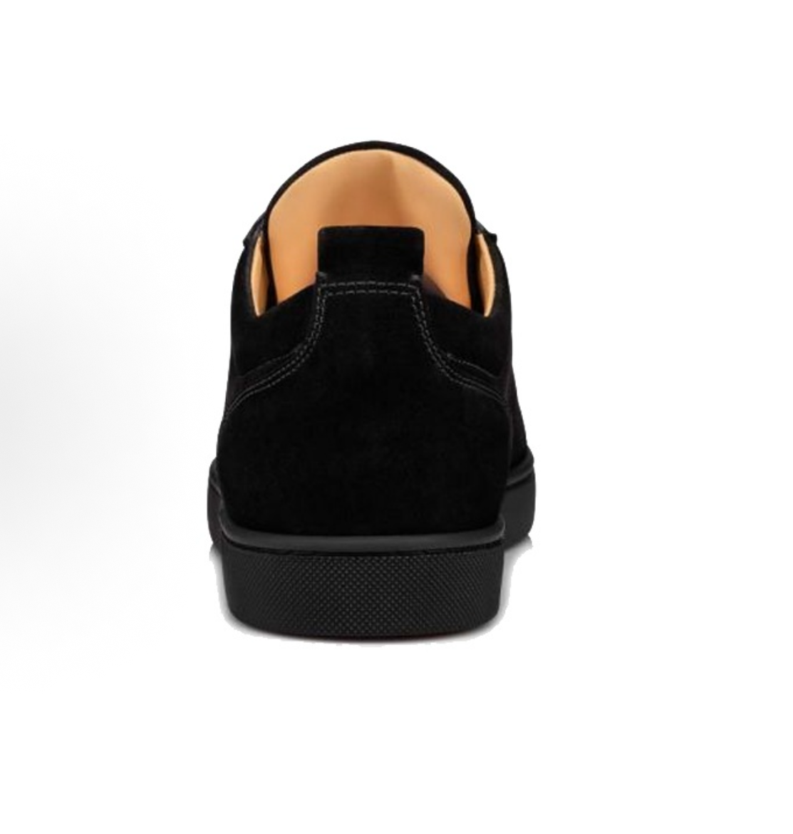 Lubotin Suede Round Toe Lace-Up Low-Top Sneakers 3170052B074