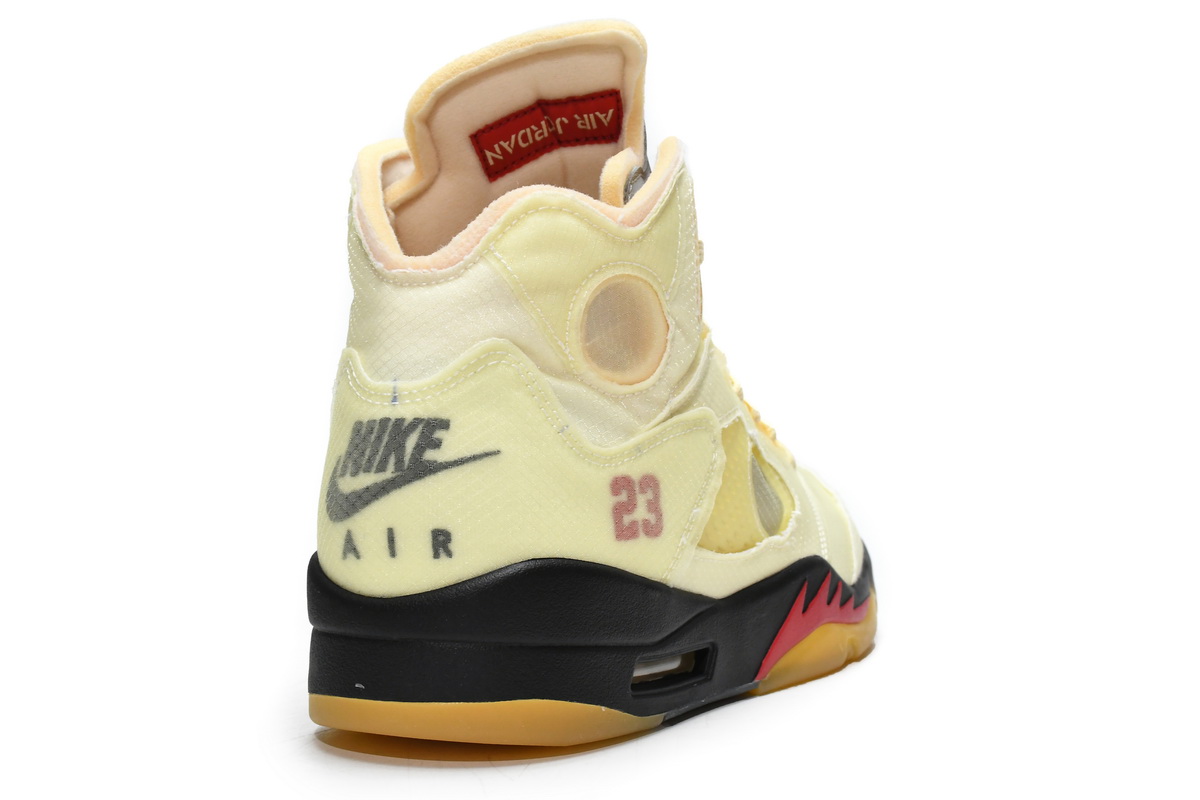 OFF White x Air Jordan 5 Retro SP Sail  DH8565-100