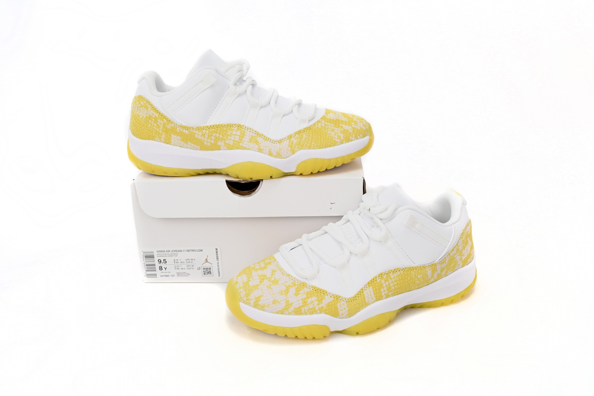 Air Jordan 11 Retro Low WMNS “Yellow Snakeskin  AH7860-107