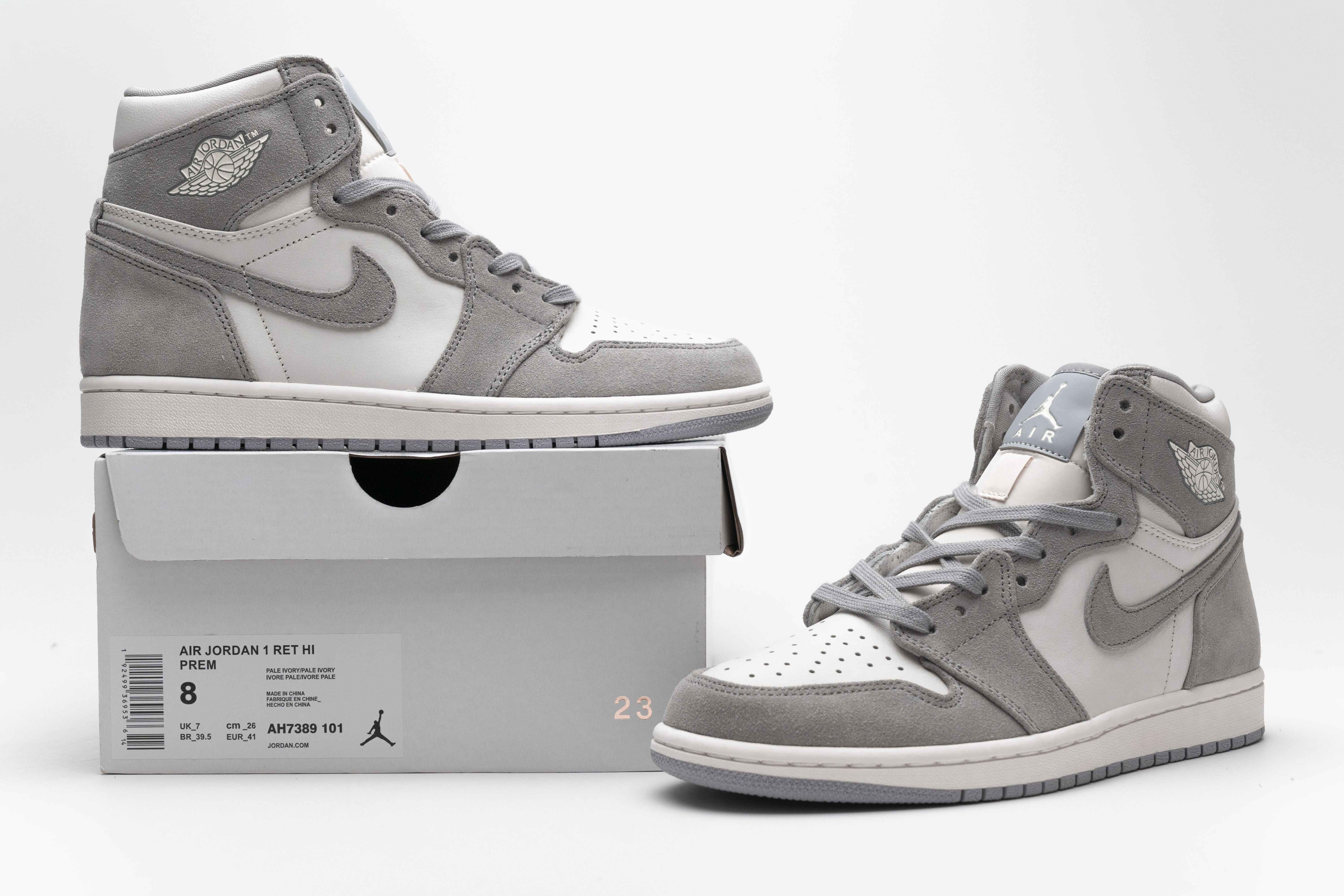 DG   Air Jordan 1 Pale Ivory   AH7389-101