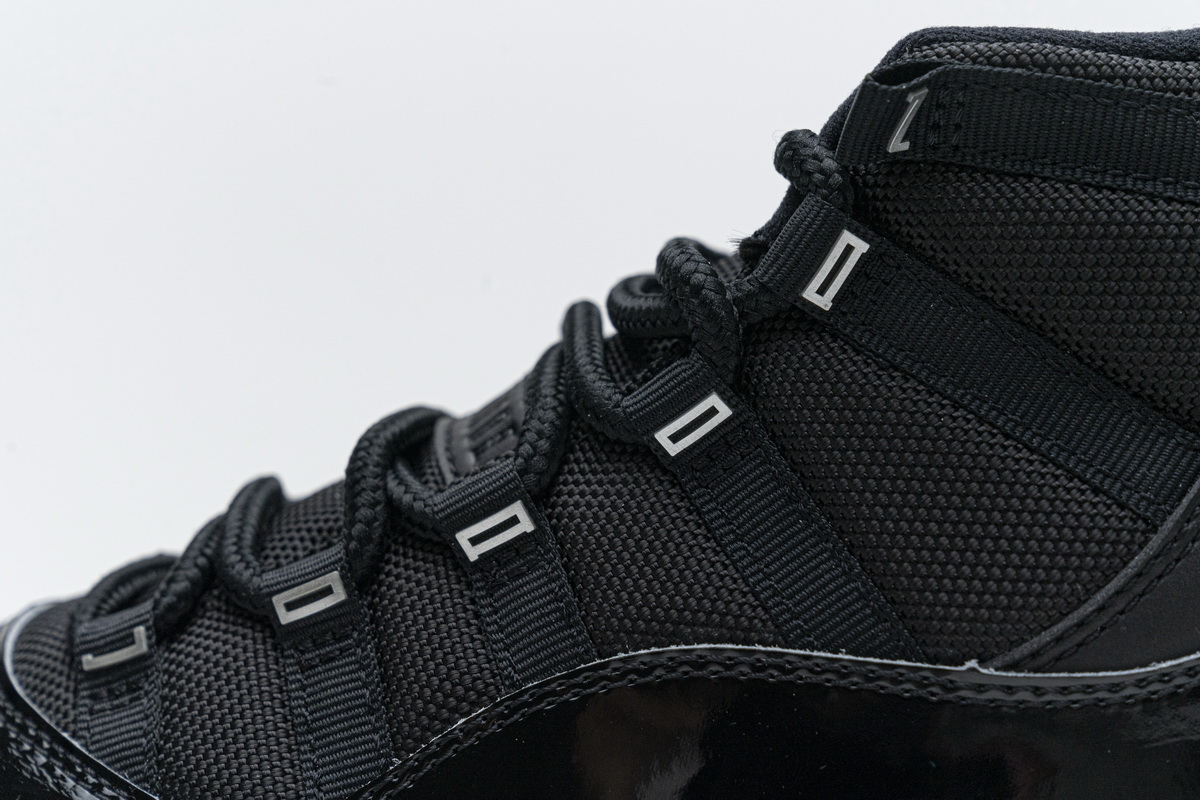 Air Jordan 11 25th Anniversary Black Silver Eyelets CT8012-011