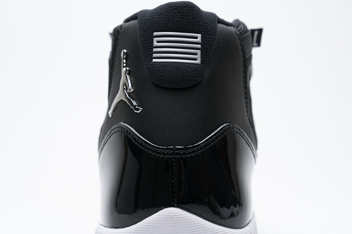 Air Jordan 11 25th Anniversary Black Silver Eyelets CT8012-011