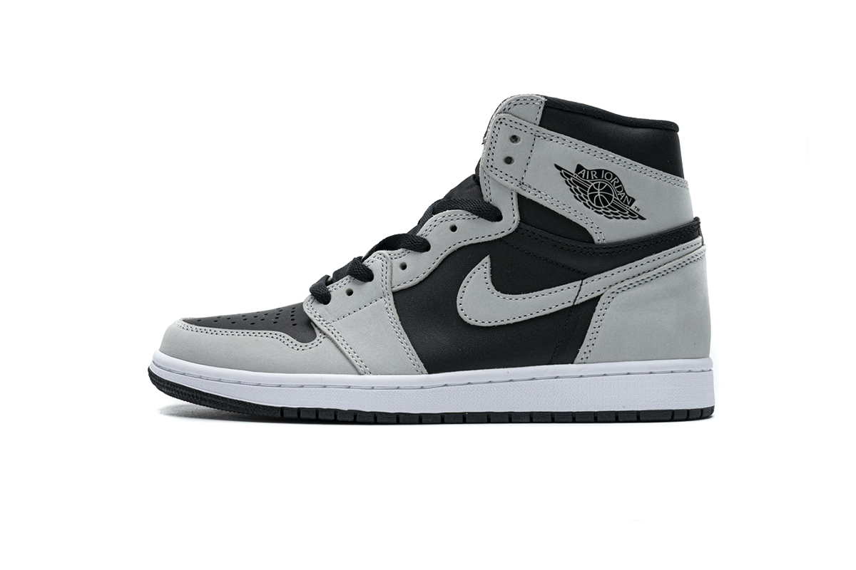 H12 Air Jordan 1 Shadow 2.0 Black Light Smoke Grey 555088-035