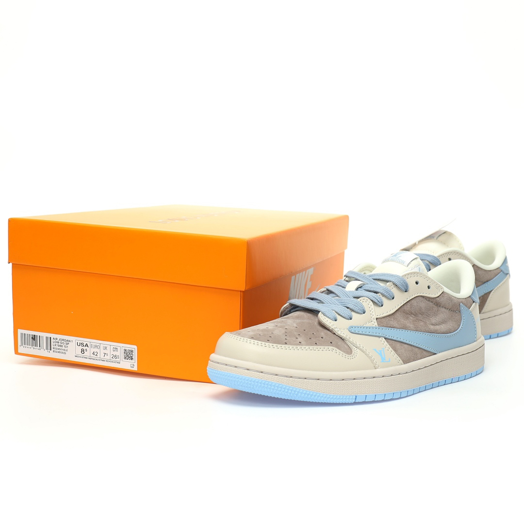 Travis Scott x Nike Air Jordan 1 Low x Louis Vuitton LX1988 101TL