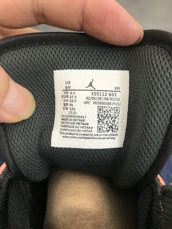 Air Jordan 1 Mid Pink Quartz 555112-603