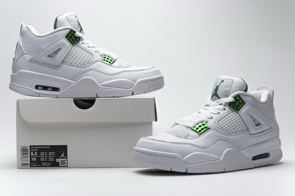 Air Jordan 4 Retro “Metallic Green”CT8527-113