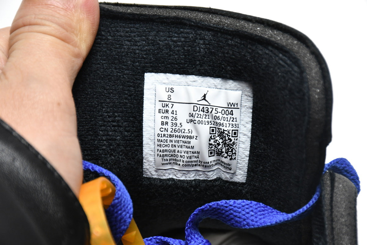Off White x Air Jordan 2 Retro Low SP Black and Varsity Royal DJ4375-004