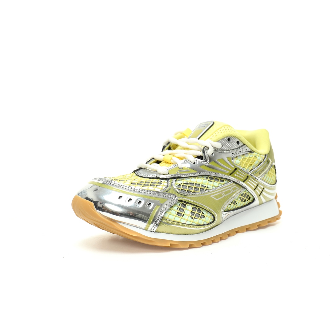 Bottega Veneta Orbit Lace-up Low Sneakers Jelly Yellow 741357v2x407421