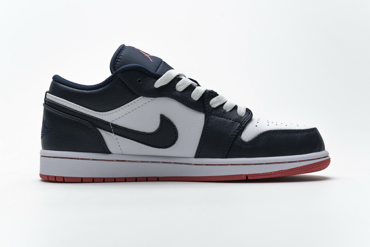 Air Jordan 1 Low Obsidian Ember Glow  553558-481