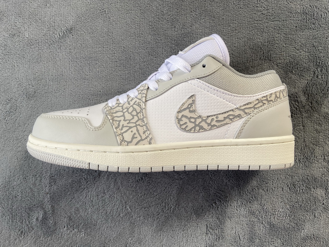 Air Jordan 1 Low PRM Elephant Print  DH4269-100