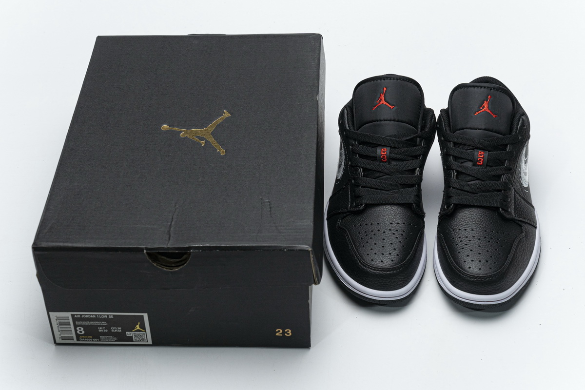 Air Jordan 1 Low Brushstroke Swoosh   DA4659-001