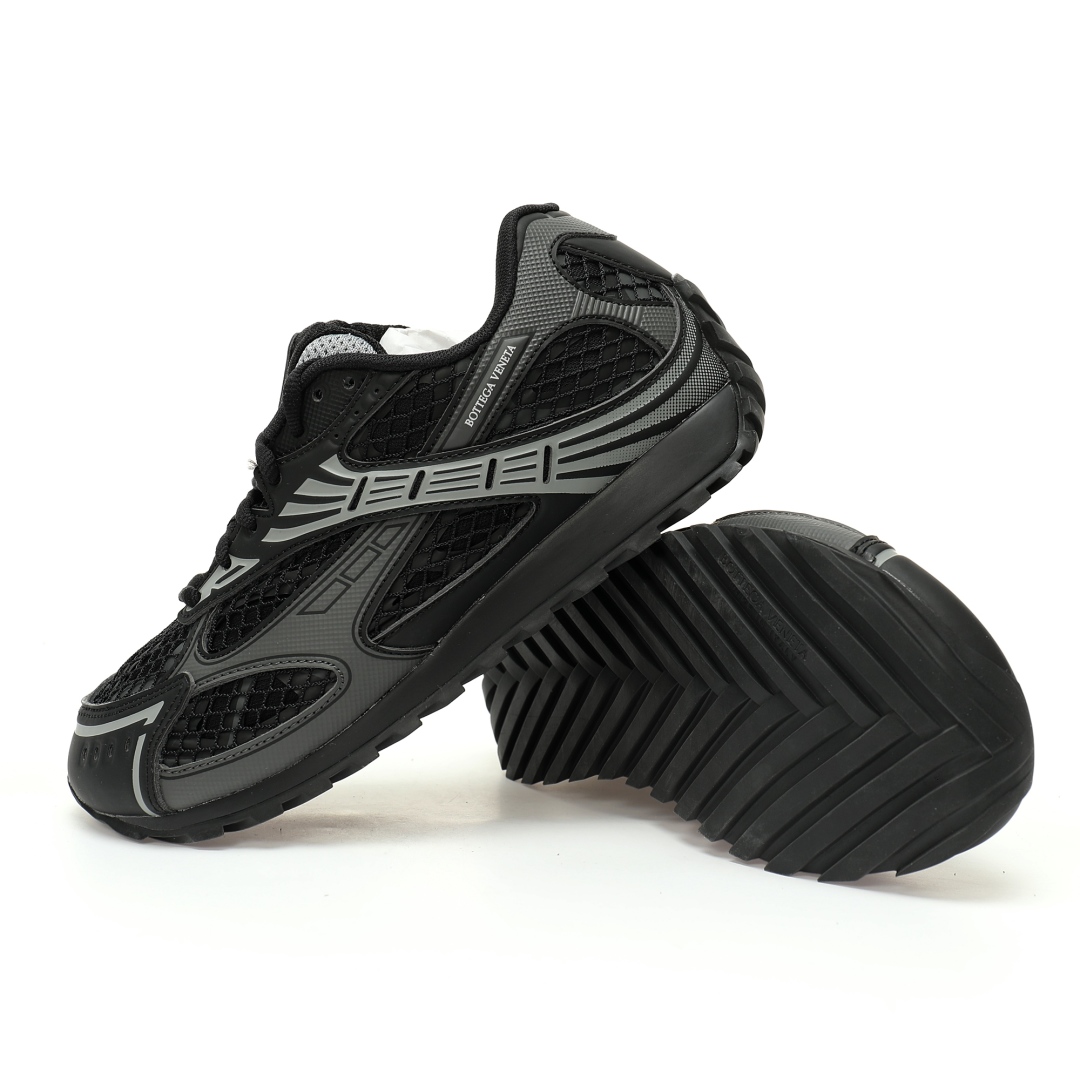 Bottega Veneta Orbit Lace-up Low Sneakers Black 741357v2x401000